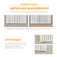 EMKE - EMKE Radiateur eau chaude en acier Tube Rond Radiateur Mural Blanc 60x120cm 1533W Double Couche - vignette