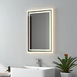 EMKE - EMKE Miroir lumineux salle de bain 60x40cm, Miroir LED avec Interrupteur à bouton, Anti-buée, Miroir avec éclairage lumière Blanche Froide/Chaude - vignette