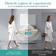 EMKE - EMKE Miroir lumineux salle de bain 60x80cm avec Capteur de Mouvement, Miroir LED à capteur intelligent, Anti-buée, Lumière Froide/Chaude/Neutre - vignette