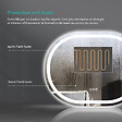 EMKE - EMKE Miroir lumineux salle de bain ovale 70x50cm, Miroir LED avec Interrupteur Tactile, Anti-buée, Miroir avec éclairage Lumière Froide/Chaude/Neutre - vignette
