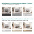 EMKE - EMKE Miroir cosmétique 50x41.6cm, avec 3 LED de couleur à intensité variable, miroir carré blanc orientable sur 360° - vignette