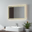 EMKE - EMKE Miroir lumineux salle de bain 70x50cm, Miroir avec éclairage Miroir LED, Lumière Blanche Chaude - vignette