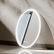 EMKE - EMKE Miroir led salle de bain 60 × 80 cm Miroir salle de bain lumineux avec 3 Couleurs de lumière réglables+Anti-buée, Économie d'énergie miroir led - vignette