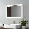 EMKE - EMKE Miroir lumineux salle de bain 50x70cm avec Capteur de Mouvement, Miroir LED à capteur intelligent, Anti-buée, Lumière Froide/Chaude/Neutre - vignette