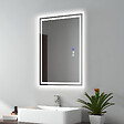 EMKE - EMKE Miroir lumineux salle de bain 50x70cm avec Capteur de Mouvement, Miroir LED à capteur intelligent, Anti-buée, Lumière Froide/Chaude/Neutre - vignette