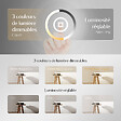 EMKE - EMKE Miroir lumineux salle de bain 50x70cm avec Capteur de Mouvement, Miroir LED à capteur intelligent, Anti-buée, Lumière Froide/Chaude/Neutre - vignette