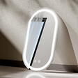 EMKE - EMKE Miroir led salle de bain 50 × 90 cm Miroir salle de bain lumineux avec 3 Couleurs de lumière réglables+Anti-buée, Économie d'énergie miroir led - vignette
