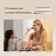 EMKE - EMKE Miroir lumineux salle de bain 100x60cm, Miroir LED avec Interrupteur Tactile, Anti-buée, Horloge, 3x Grossissement, Bluetooth, 3 couleurs de Lumières - vignette