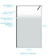 AURLANE - Paroi de douche 120x200cm - Verre degrade blanc effet brume - Encadrement noir mat - NEPHELIE - vignette