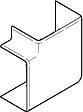 OBO BETTERMANN - Angle interieur CLIDI 90X55mm - REHAU - 6132953 - vignette