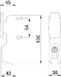 ISEO - Module bouton tirage fixe à  clé argent - ISEO - 94013007 - vignette