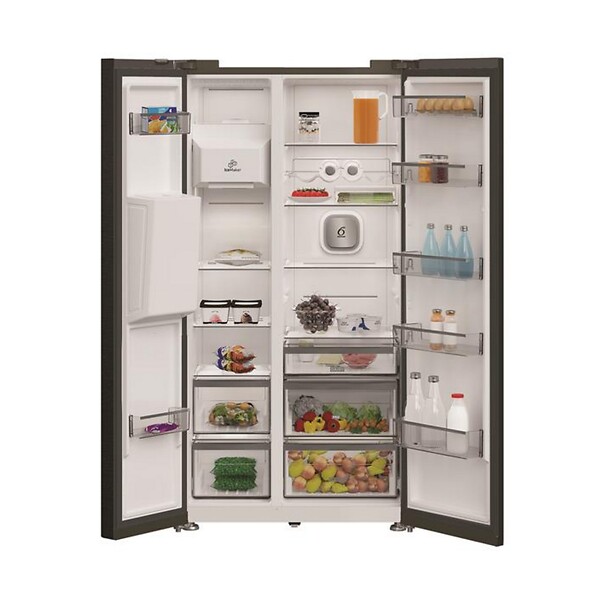 WHIRLPOOL - réfrigérateur américain 91cm 578l noir - WHG26574WXK5E - large