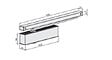 ECO - Ferme porte TS 41 avec bras glissière B finition blanc - ECO SCHULTE - 5030011750 - vignette