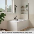 JACOB DELAFON - Pack baignoire droite 170 x 75 Elise + pare bain chromé + vidage - vignette