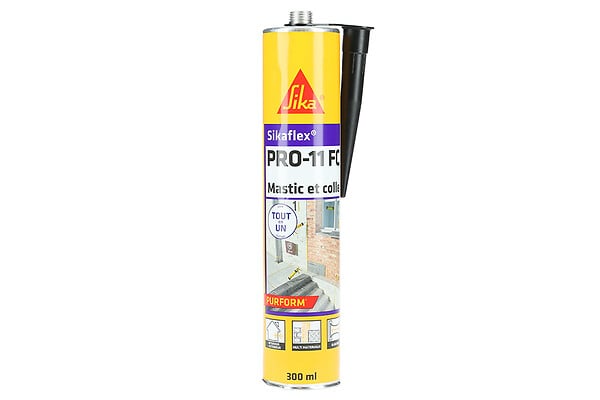 SIKA - Mastic colle polyuréthane SIKAFLEX PRO 11 FC noir cartouche 300ml - SIKA - 659664 - large