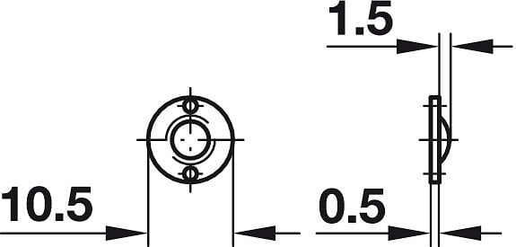 HANGER - Loqueteau à  bille diamètre 9mm avec gâche à  visser - 241.86.105 - large