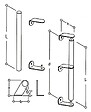 HERACLES - Kit de fixation simple inox NT 12 à  38 48 - HERACLES - KITMB1.2A.38-48 - vignette