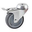 AVL - Roulette Å“il trou pivotant diamètre 75mm en caoutchouc gris - AVL - 550875H - vignette