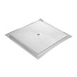 MARMOX - Receveur pierre naturelle ardoise claire U-Tile grille carrée centrée - vignette