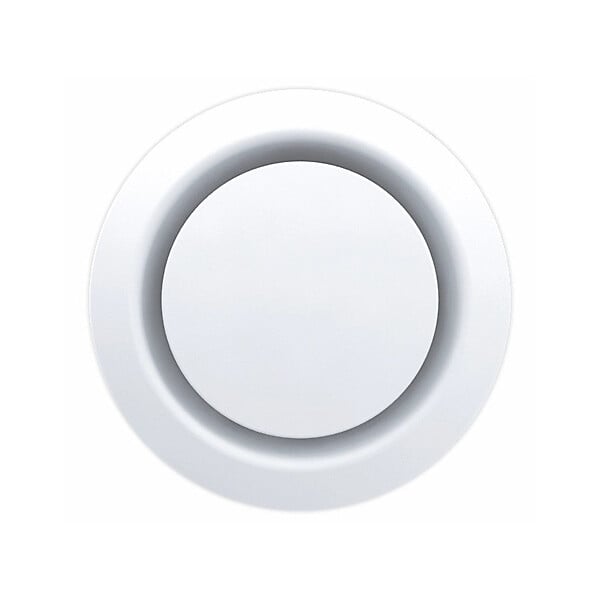 ANJOS - Bouche VMC plastique blanc réglable BEIP Ø125 mm avec manchette placo - large