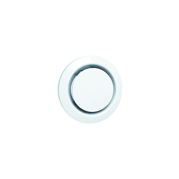 ANJOS - Bouche VMC plastique blanc réglable BEIP Ø125 mm avec manchette placo - large