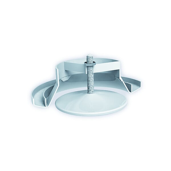 ANJOS - Bouche VMC plastique blanc réglable BEIP Ø125 mm avec manchette placo - large
