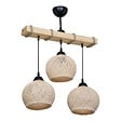 ENTREPOT BRICO - Suspension luminaire Plafonnier Fiona Ε27 crème-naturel 50x20x63cm - vignette
