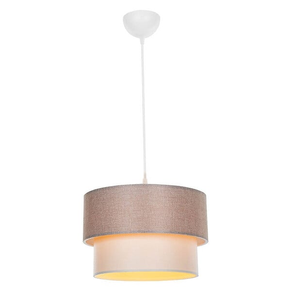 ENTREPOT BRICO - Suspension luminaire Plafonnier Ε27 beige D30x72cm 15 - large