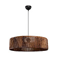 ENTREPOT BRICO - Suspension luminaire plafonnier avec abat-jour marron 55x20cm - vignette