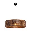 ENTREPOT BRICO - Suspension luminaire plafonnier avec abat-jour marron 55x20cm - vignette