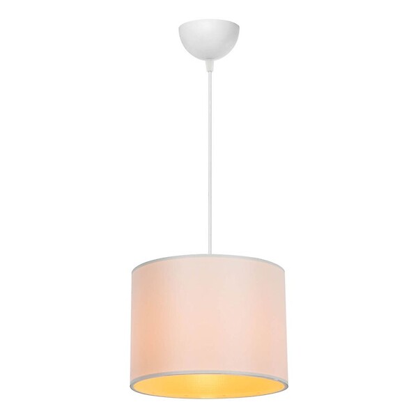 ENTREPOT BRICO - Suspension luminaire Plafonnier PΕ27 blanc crème D22x60cm - large