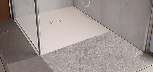 AKW - Receveur ONYX blanc 800x800mm avec bonde - AKW - 12820WH-CH - large