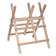 RIBIMEX - Chevalet porte buche RIBIMEX en bois 3 branches - vignette