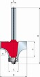 FREUD - Fraise  pour arrondi convexe Bois FREUD 2 tranchants Queue 8 diam 16,7 mm hauteur totale 54,9 mm - vignette