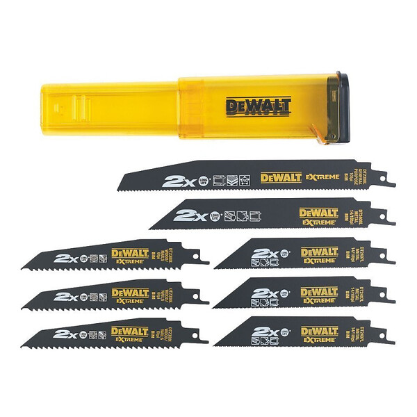 DEWALT - Coffret de 8 lames DEWALT  DT2443L-QZ pour scie sabre - large