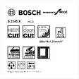 BOSCH - Lot de 5 lames de scie sabre S 2345 X BOSCH 2608654404 pour bois - vignette