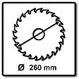MAKITA - Lame de scie circulaire MAKITA B-33495, Makblade+ T.C.T, 260 x 30 mm, 48 dents, pour bois - vignette