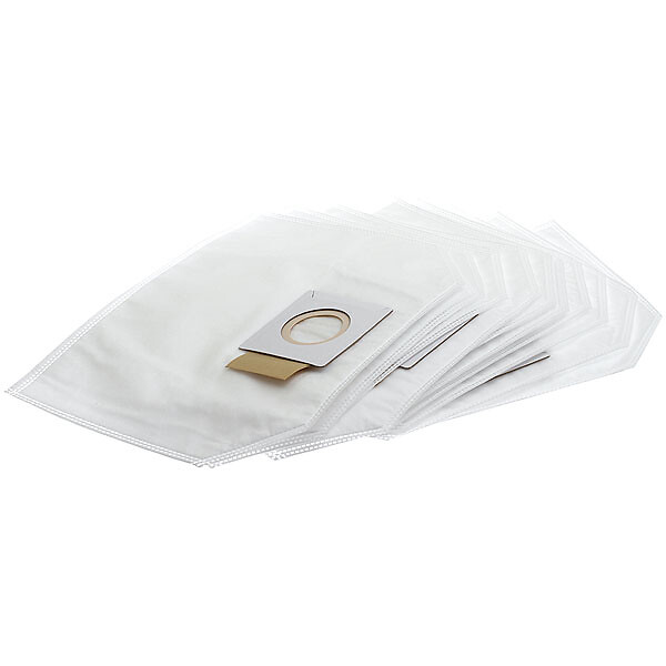 MAKITA - Lot de 10 sacs à poussière MAKITA 197903-8 en papier filtrant pour aspirateur DVC260 - large