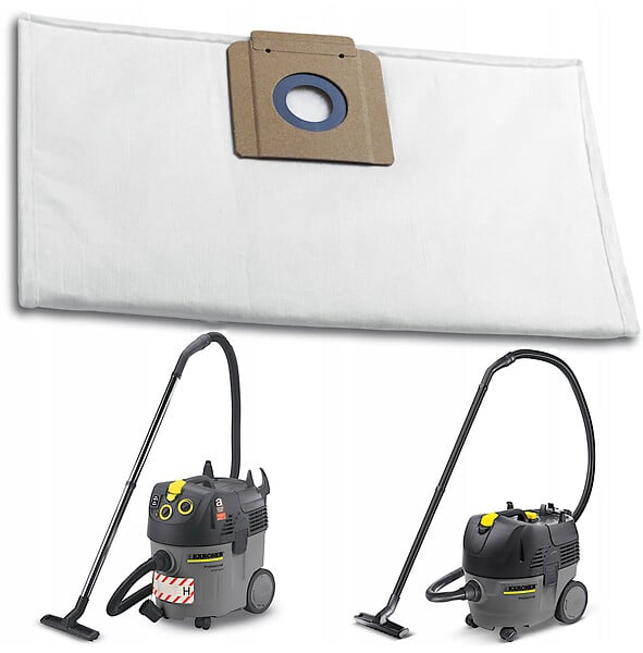KARCHER PRO - Sacs filtrants en non-tissé KÄRCHER PRO 6.907-017.0 10 pièces - large