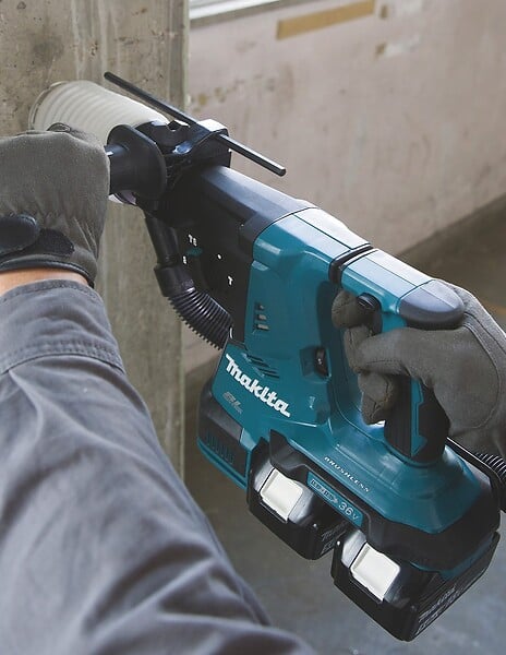 MAKITA - Perfo-burineur MAKITA DHR281ZJ SDS-Plus 36V (2x18V) Li-Ion 28mm (vendu sans batterie) avec Coffret MakPac - large