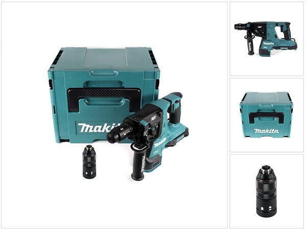 MAKITA - Perfo-burineur MAKITA DHR281ZJ SDS-Plus 36V (2x18V) Li-Ion 28mm (vendu sans batterie) avec Coffret MakPac - large