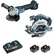 MAKITA - Pack 2 outils MAKITA DLX2277PTJ (DGA506+DHS680+BL1850×2+DC18RD+MAK2&4) - vignette