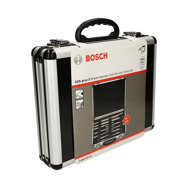 BOSCH - Mallette de 11 pièces BOSCH Professional 2608579916 SDS Plus-3 (burins pointus / burins plats / forets) - large
