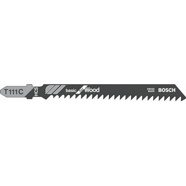 BOSCH - Pack de 5 lames de scie sauteuse BOSCH 2608630033 T111C  BOIS - large
