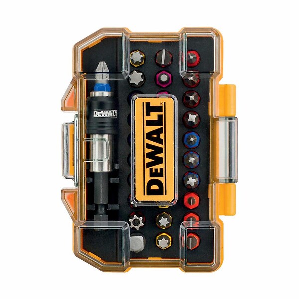 DEWALT - Coffret de 32 pièces avec embouts 25mm, adaptateur et porte-embouts à changement rapide DEWALT DT7969-QZ - large