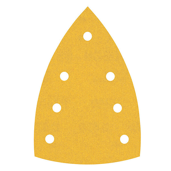 BOSCH - 10 Feuilles triangulaires abrasives C470, 100x150 mm - large