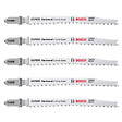 BOSCH - 5 Lames scie sauteuse BOSCH 2608900544 EXPERT BIM Sans éclat Bois dur 117mm T308BF - vignette