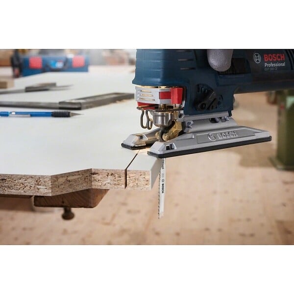 BOSCH - 5 Lames scie sauteuse BOSCH 2608900544 EXPERT BIM Sans éclat Bois dur 117mm T308BF - large