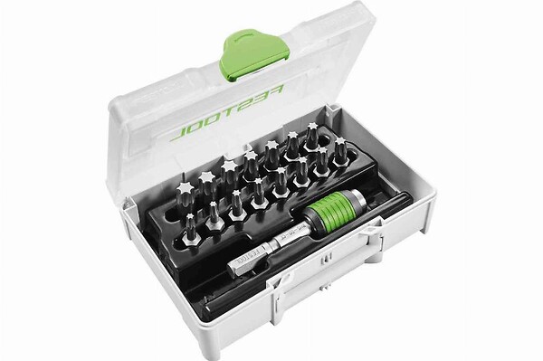 FESTOOL - Assortiment d'embouts FESTOOL 205823 SYS3 XXS CE-TX BHS 60 pour perceuses-visseuses sans fil à interface FastFix - large