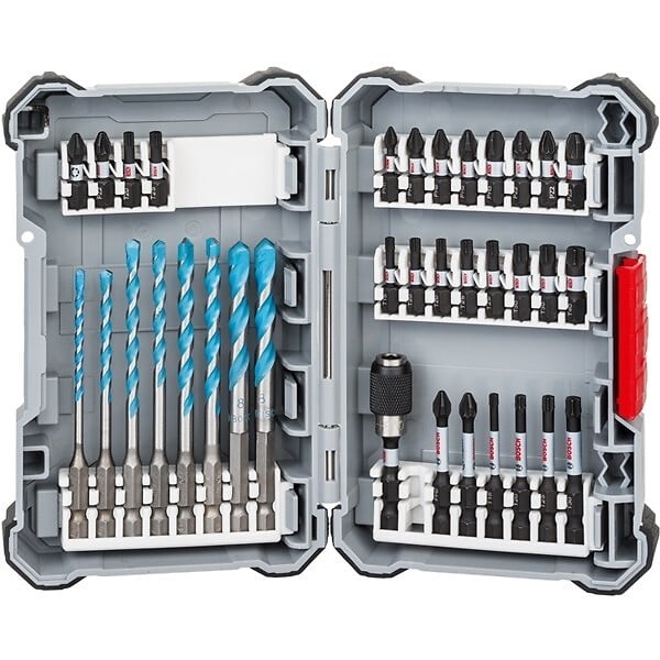 BOSCH - Set de vissage  Impact - Forêt multi-construction - 35 pièces - 2608577147 - large